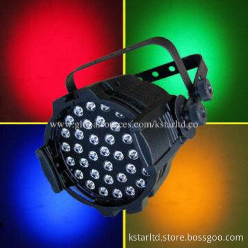 LED stage light with 54 x 1W LED, 8CH, 12 red + 18 green + 18 blue + 6 white LED, 100 to 240V